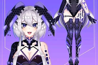 create a custom furry, anime vrchat avatar from your original characters