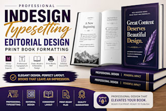 do indesign typesetting, editorial design, print book formatter