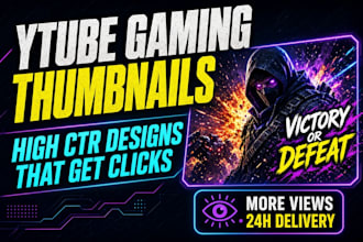 create high CTR thumbnails for gamers and streamers