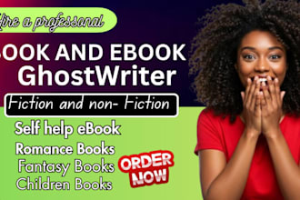 be your ebook ghostwriter werewolf book writer and fiction ebook writer