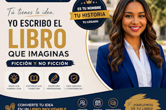 escritor fantasma de libros electrónicos, tanto de ficción como de no ficción