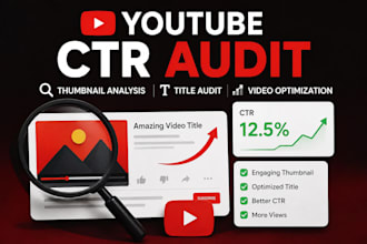 youtube CTR audit thumbnail audit title optimization video SEO