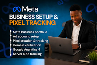 set up meta business manager and meta pixel tracking
