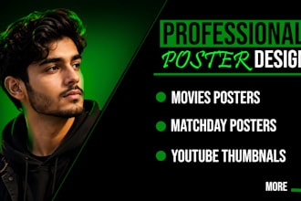 design poster and youtube thumbnails