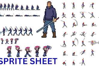 do quality pixel art sprite sheets sprite animation for pixel game art pixel