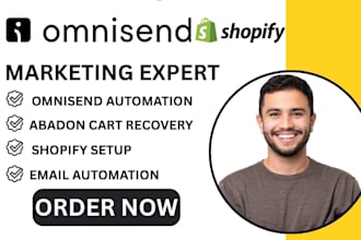 setup omnisend black friday abandoned cart automation shopify email campaign