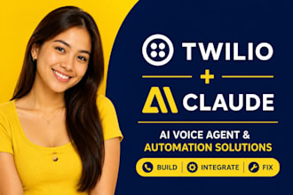 build twilio claude ai voice agent, vapi api n8n automation solution claude code
