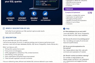 write, fix and optimize your sql queries
