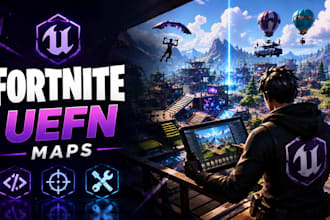 create a viral fortnite uefn map build custom features and fix uefn issues