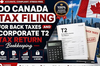 do canada tax filing for back taxes and corporate t2 tax return bookkeeping