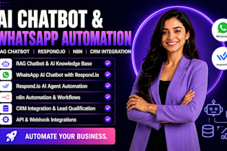 setup respond io ai agent whatsapp automation ai customer support chatbot CRM ai