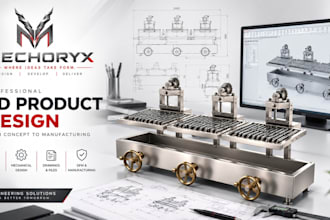 do product design, mechanical 3d cad in solidworks