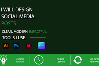 design professional  posts for your brand