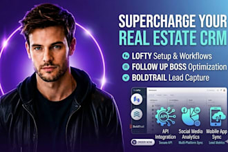 setup real estate crm automation lofty crm lead capture follow up boss boldtrail