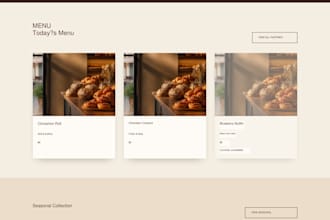 sell you a modern bakery website for your business