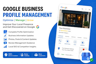 manage, optimize you goggle business profile, gmb, for local SEO