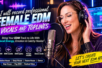 record professional female edm vocals and toplines