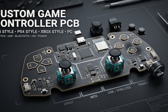 design ps5 ps4 xbox joystick vnnvdg custom game controller pcb and schematic