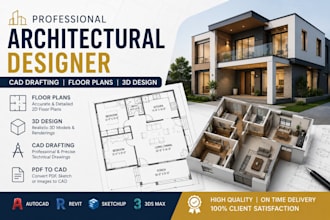 create professional architectural floor plans cad drawings