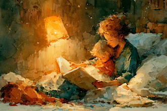turn children story into charming illustrated adventures