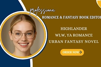 proofread developmental edit highlander, wlw, ya romance and urban fantasy novel