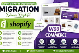 migrate shopify to woocommerce transfer products customers orders and data