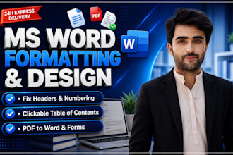 professionally format and design your ms word document