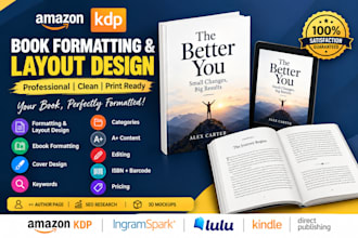 design book formatting and layout, KDP book formatting