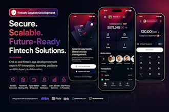 build secure fintech app, payment app, loan app and help with fintech apis