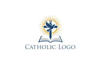 do minimalist church, ministry, christian and catholic church logo design
