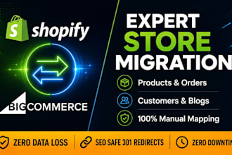 migrate from bigcommerce to shopify ecommerce store or shopify to bigcommerce