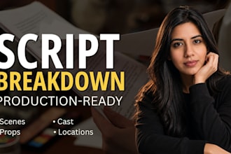 create a detailed script breakdown for film production