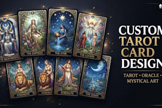 design custom tarot cards, oracle cards