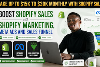 boost shopify sales with shopify marketing, meta ads and sales funnel