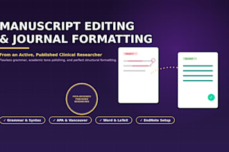 edit and format your medical or scientific manuscript for journal submission