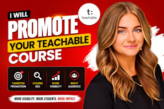 do teachable course promotion, teachable website targeted course marketing SEO
