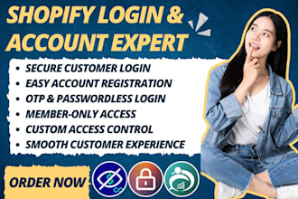 setup shopify accounts and login locksmith custlo lucent CRM plus on line otp sp