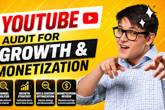 audit your youtube channel for growth, seo and monetization