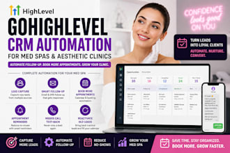 setup gohighlevel CRM automation for med spas and aesthetic