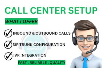 setup 3cx did number sip trunk inbound outbound call center