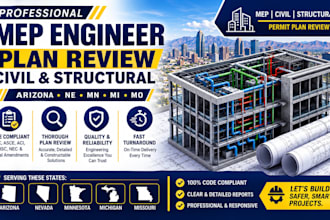 mep engineer plan civil and structural engineering review in arizona ne mn mi mo