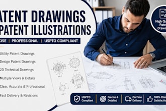 create professional patent drawings and patent illustrations