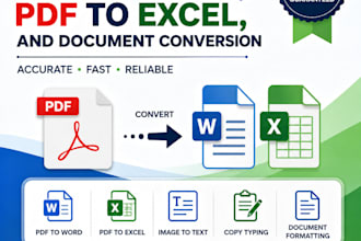 do PDF to word, PDF to excel, and document conversion