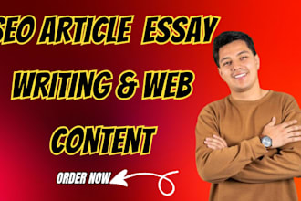 write SEO articles, blog posts, website content an essay writing