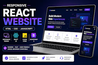 build a responsive react website