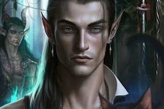 draw a fantasy portrait of any character