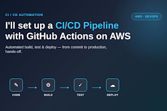 setup cicd pipeline with github actions on AWS