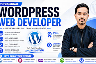 design and develop custom wordpress website