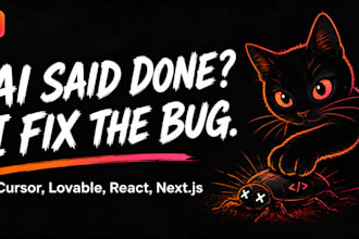 fix your broken cursor lovable or ai generated web app