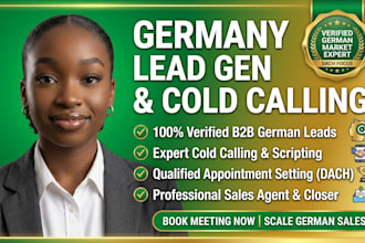 do german b2b lead generation cold calling appointment setting sales agent